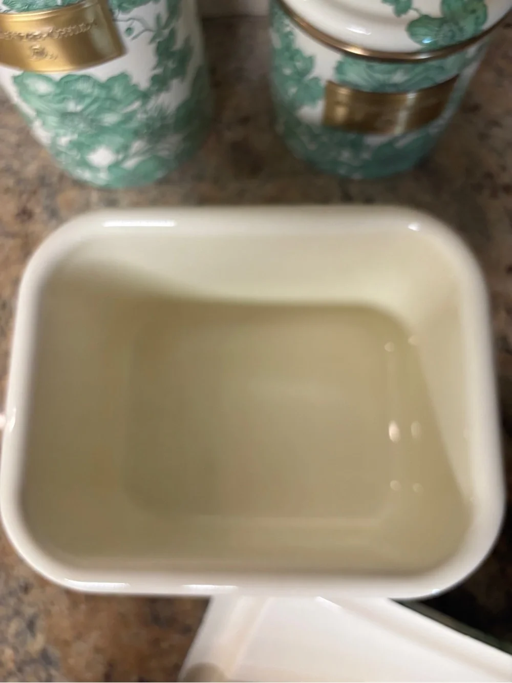 NEW! Mackenzie-Childs Emerald Check Recipe Box w/Recipe Cards